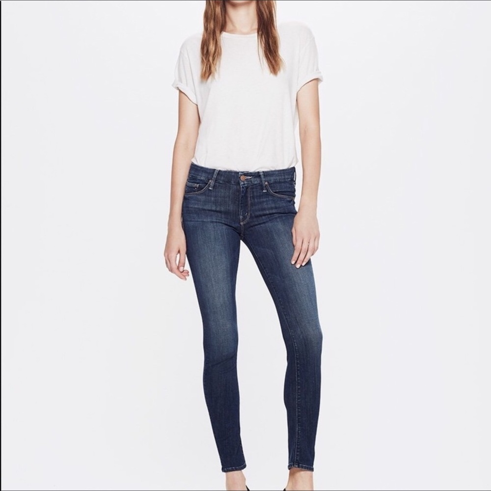 MOTHER The Looker Here Kitty Kitty Straight Jeans